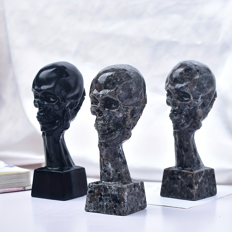 Mini Hand Raised Skull Statue Desktop Decoration